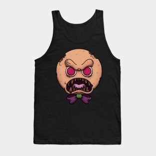 Evil Gingerbread Man Face Tank Top